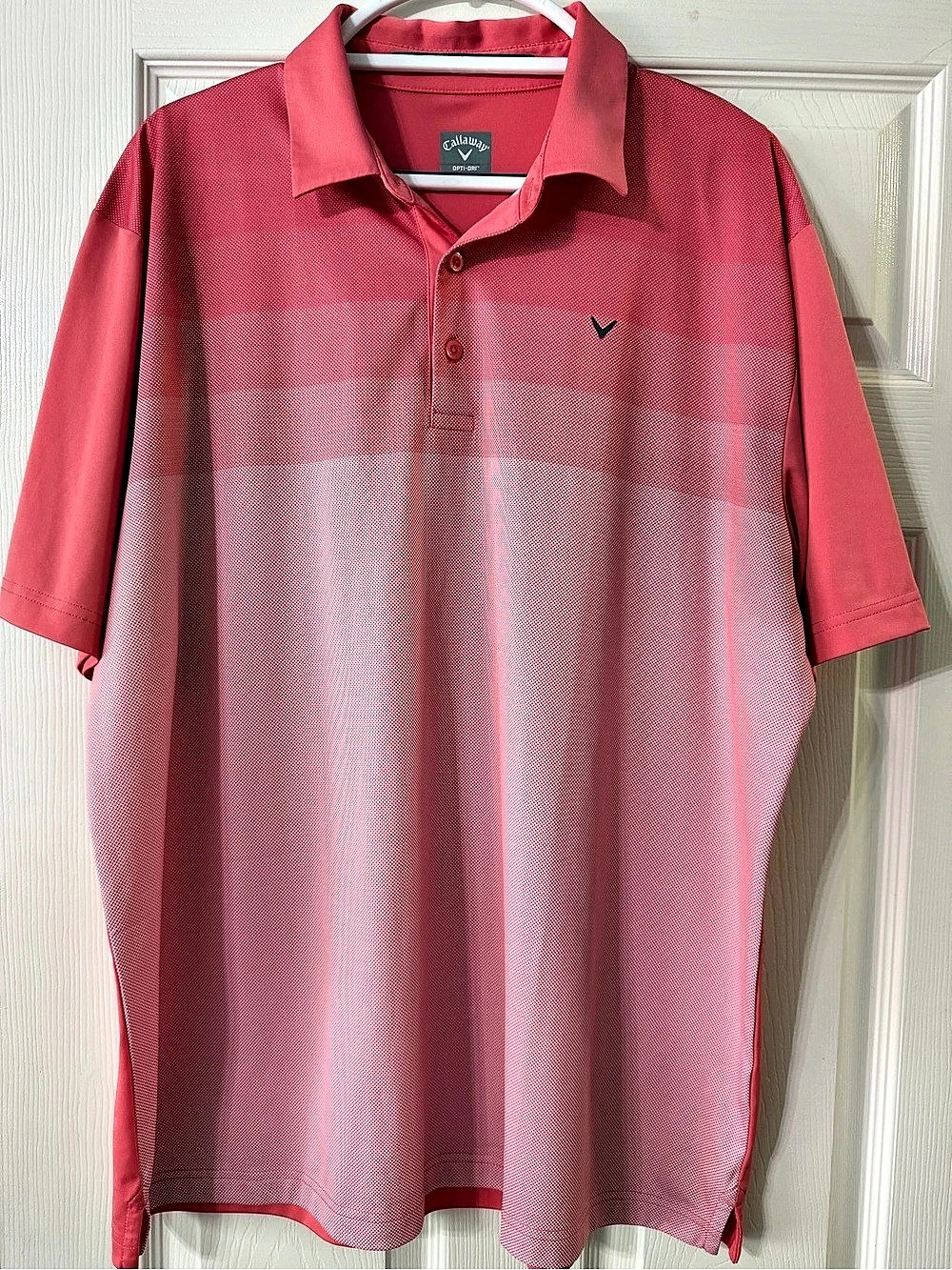 Callaway Men's Golf Polo Shirt in Pink Size XL
